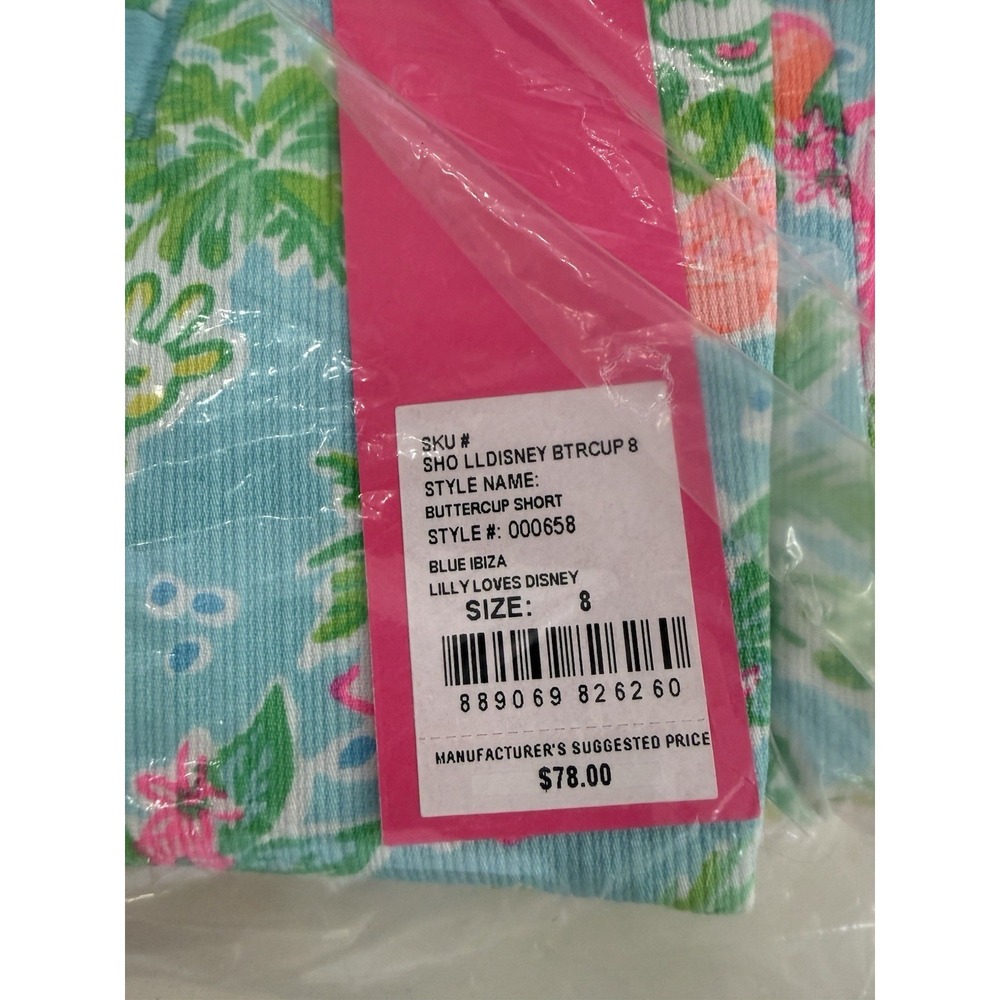 Lilly Pulitzer Lilly Loves Disney Scalloped Buttercup Shorts NWT 8 - Picture 2 of 3